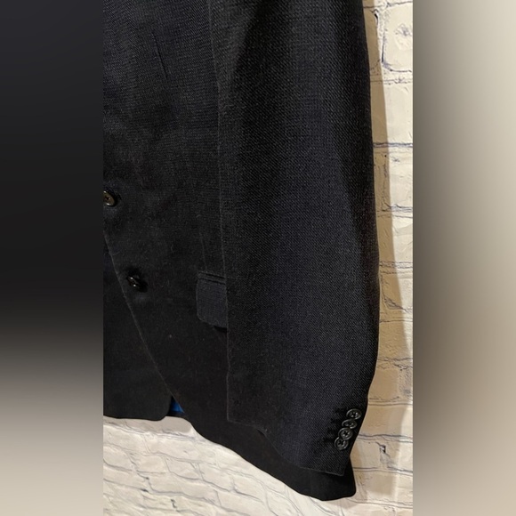 Michael Kors Suit Jacket Men Size 42 Long Navy Blue Wool/silk 3 Button Closure - Picture 5 of 10